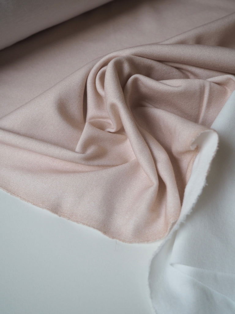 Peach Organic Cotton Interlock Jersey