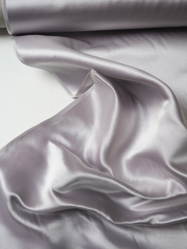 Lilac Silk Double Duchess Satin