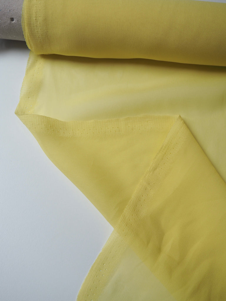 Yellow Silk Chiffon