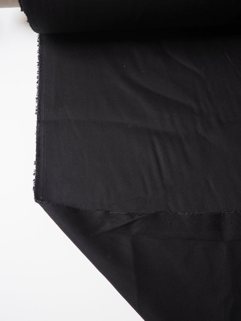 Black Tencel Broken Twill Sateen