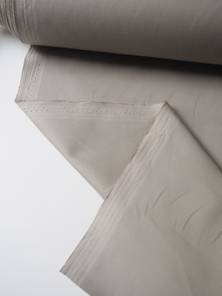 Mushroom Stretch Cotton Twill