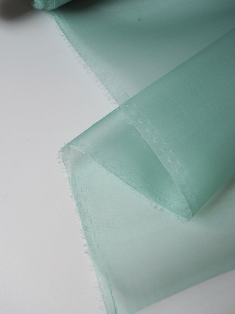 Seafoam Silk Organza