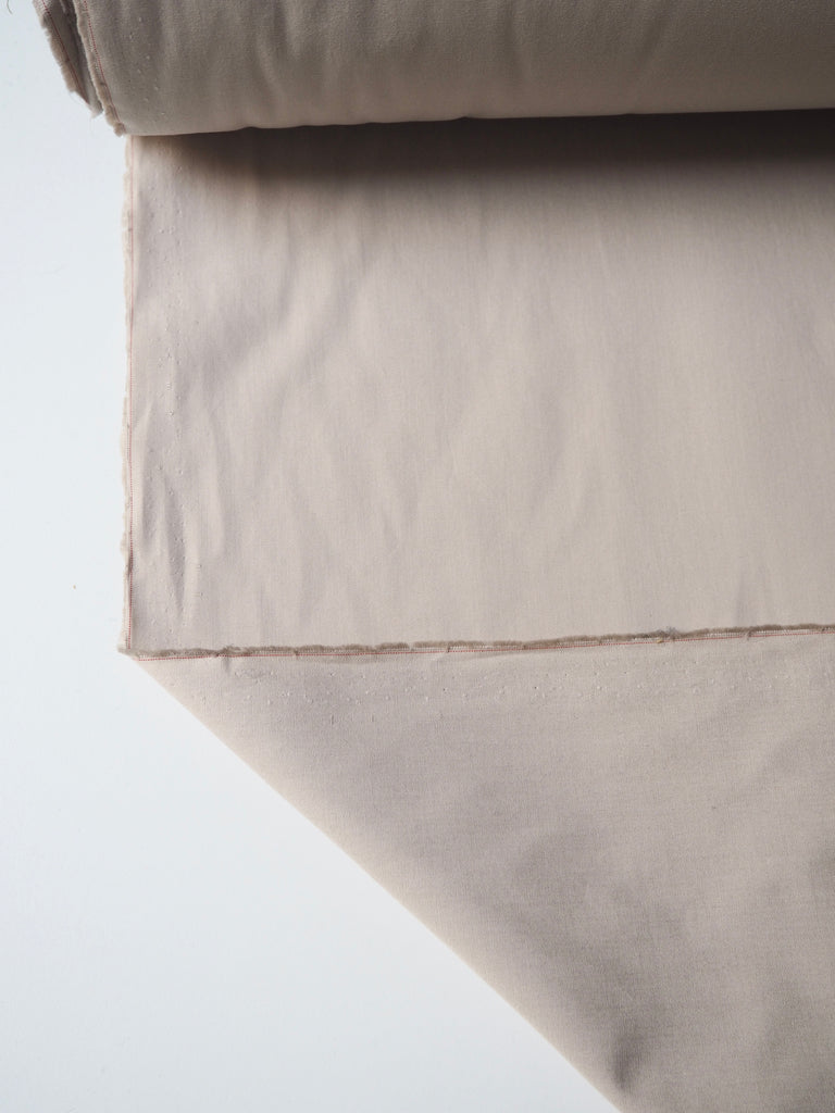 Beige Heavy Cotton Poplin