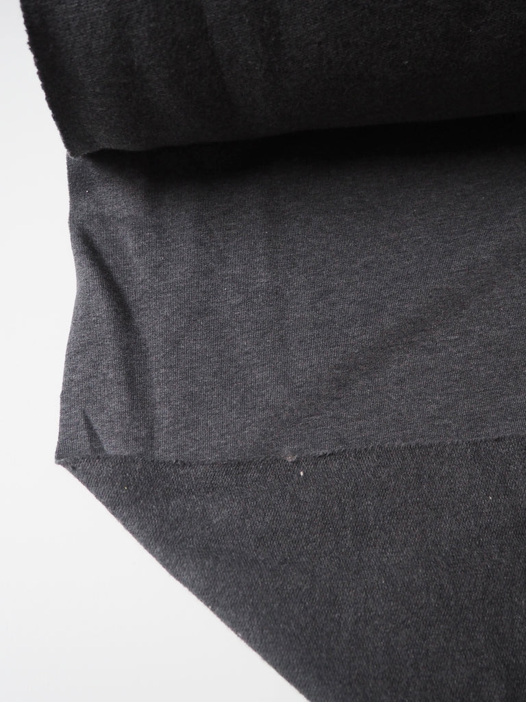 Graphite Cotton Loopback Jersey