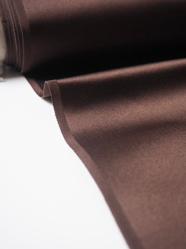 Brown Silk Double Duchess Satin