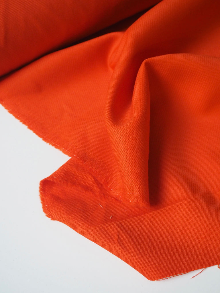 Orange Wool Twill