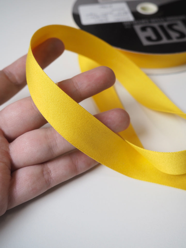 Shindo Yellow Cotton Satin Tape 20mm