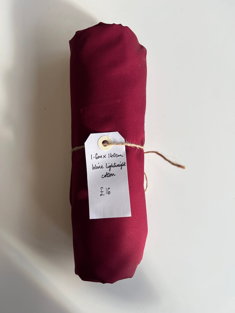 Wine Lightweight Cotton Remnant