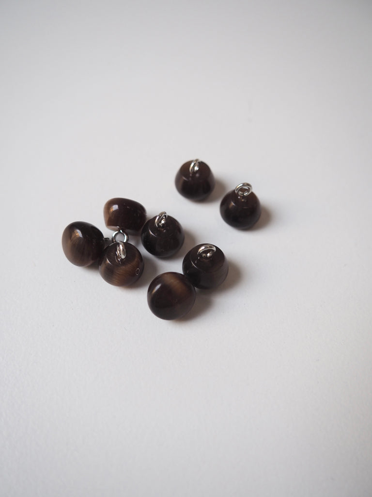 Tigers Eye Shank Buttons 10mm