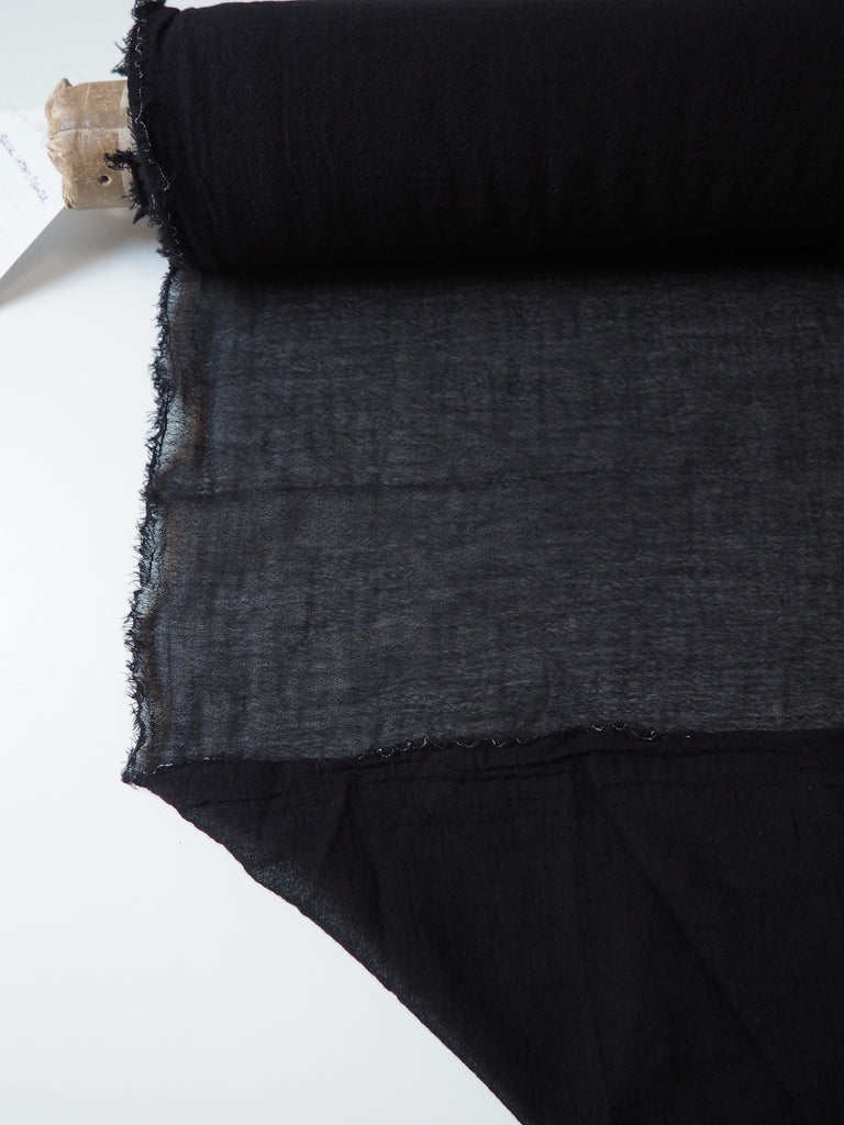 Black Cotton Gauze