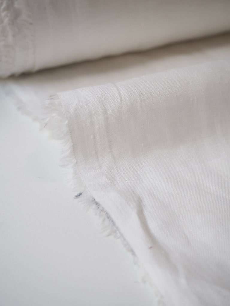 White Lightweight Linen