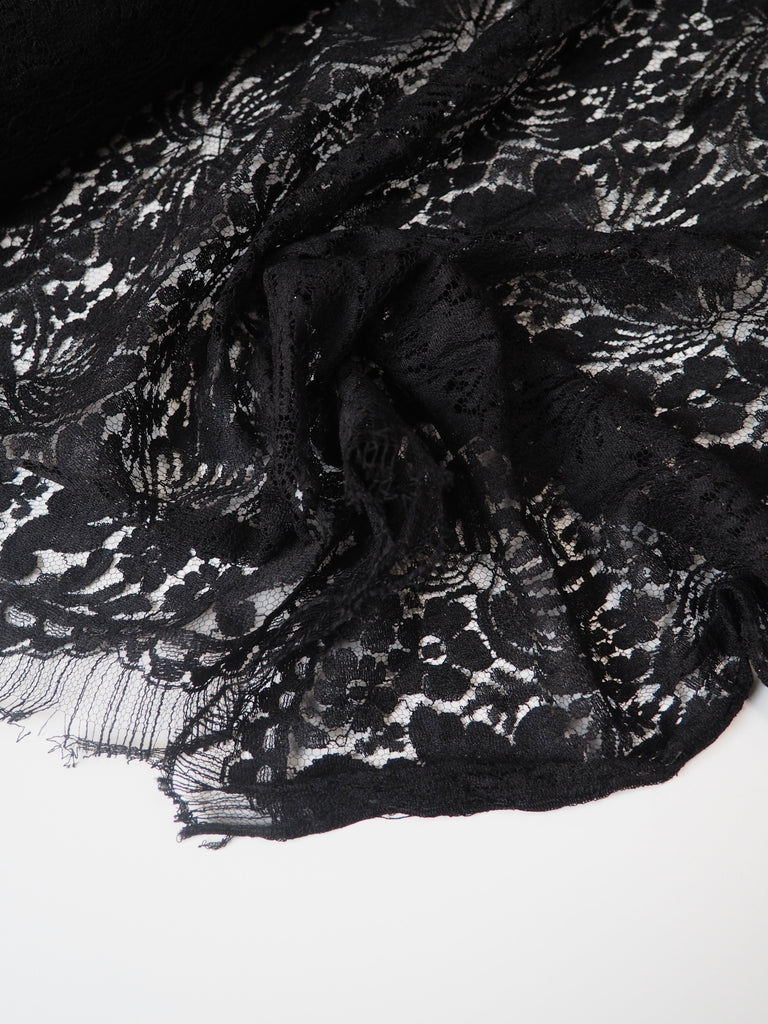 Black Butterfly French Lace