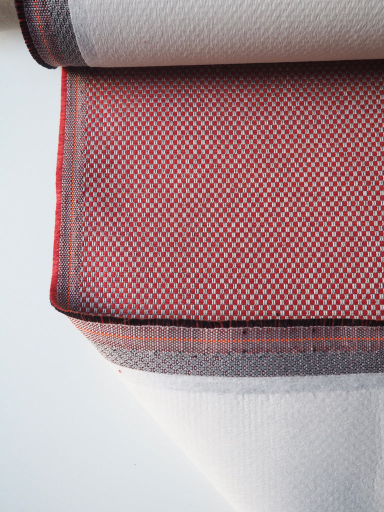 Red Woven Checkerboard Furnishing