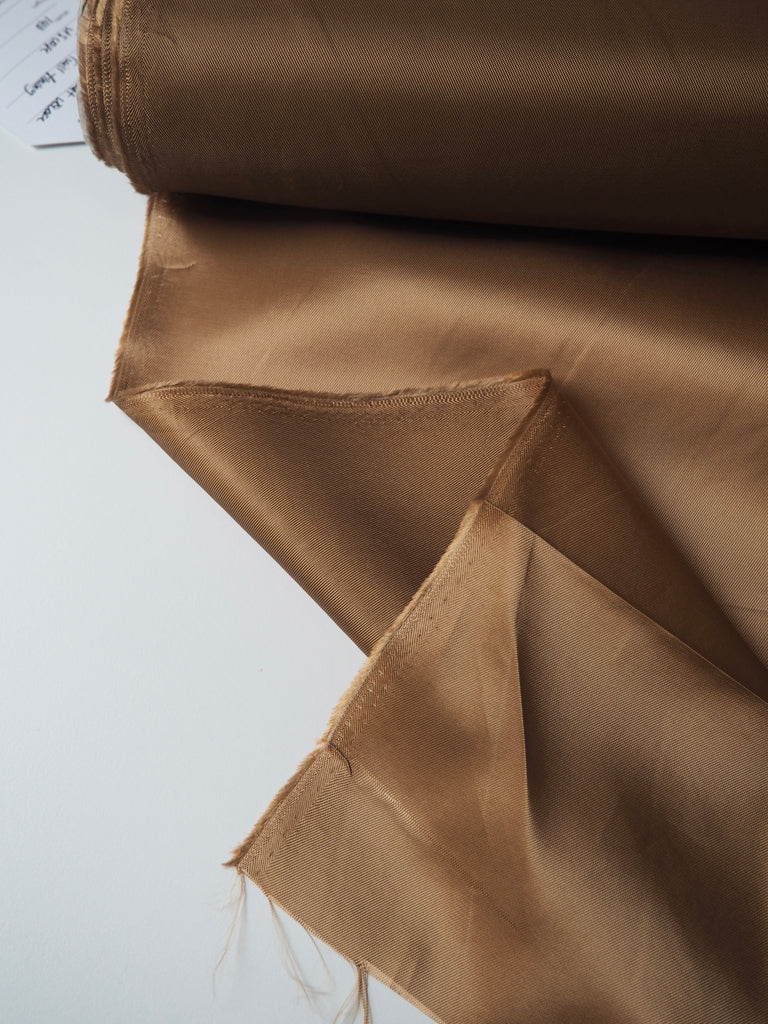 Golden Wheat Viscose Satin Twill Lining