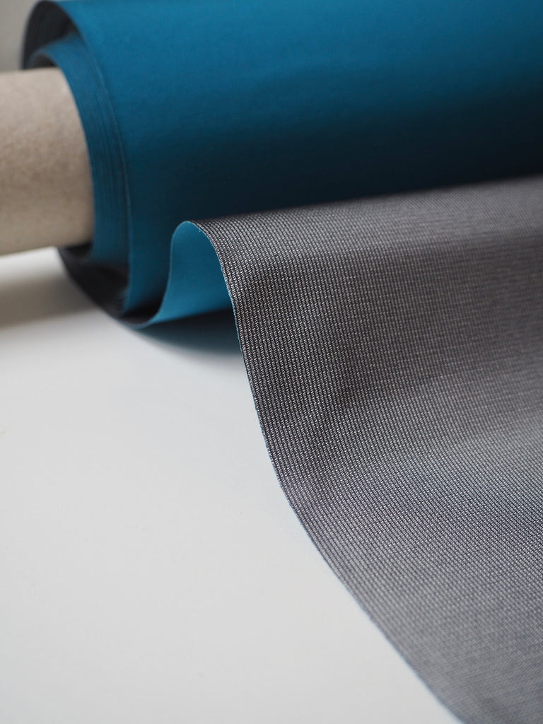 Aqua Double Faced Technical Nylon
