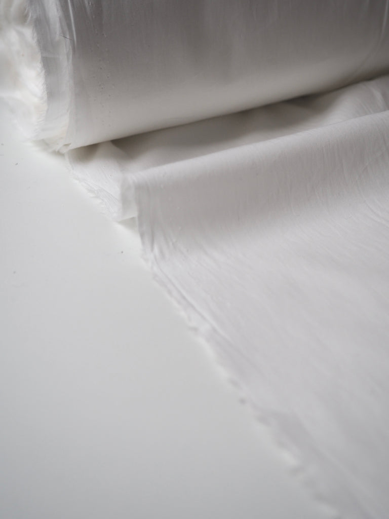 White Lightweight Cotton Poplin