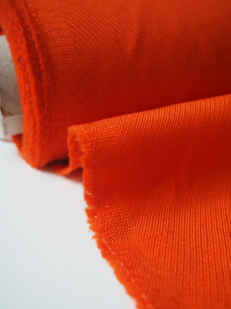 Orange Wool Twill