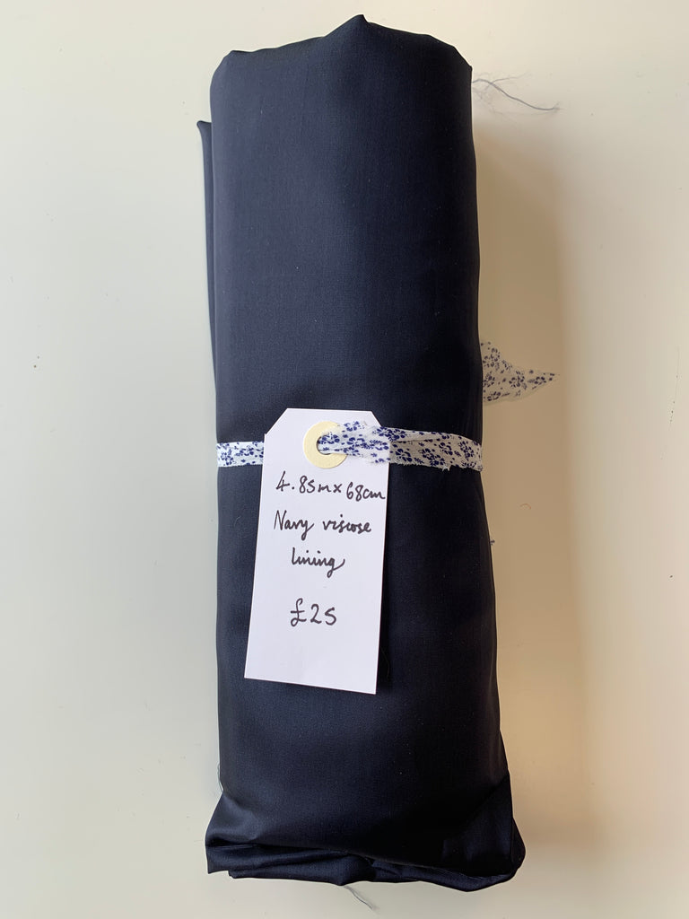 Navy Viscose Lining Remnant