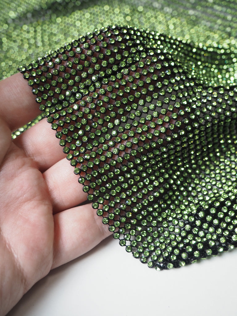 Lime Green Crystal Black Chainmail