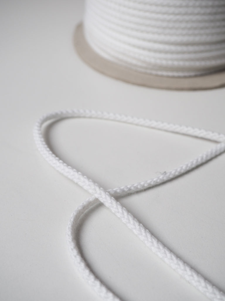 White Braided Cord 3mm