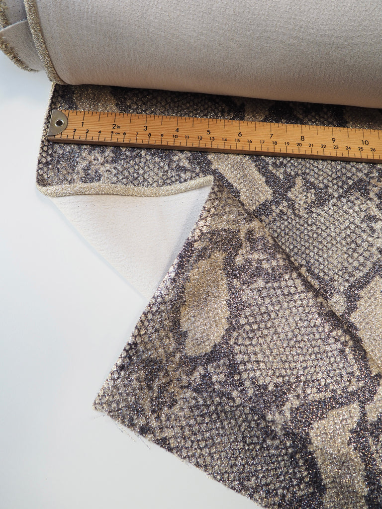 Lurex Snakeskin Jacquard