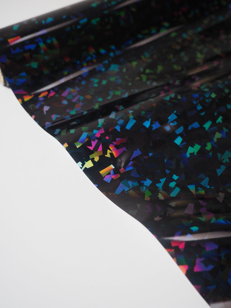 Denim Holographic Confetti Heat Transfer Foil