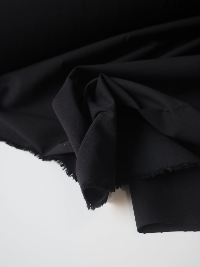 Black Cotton Poplin