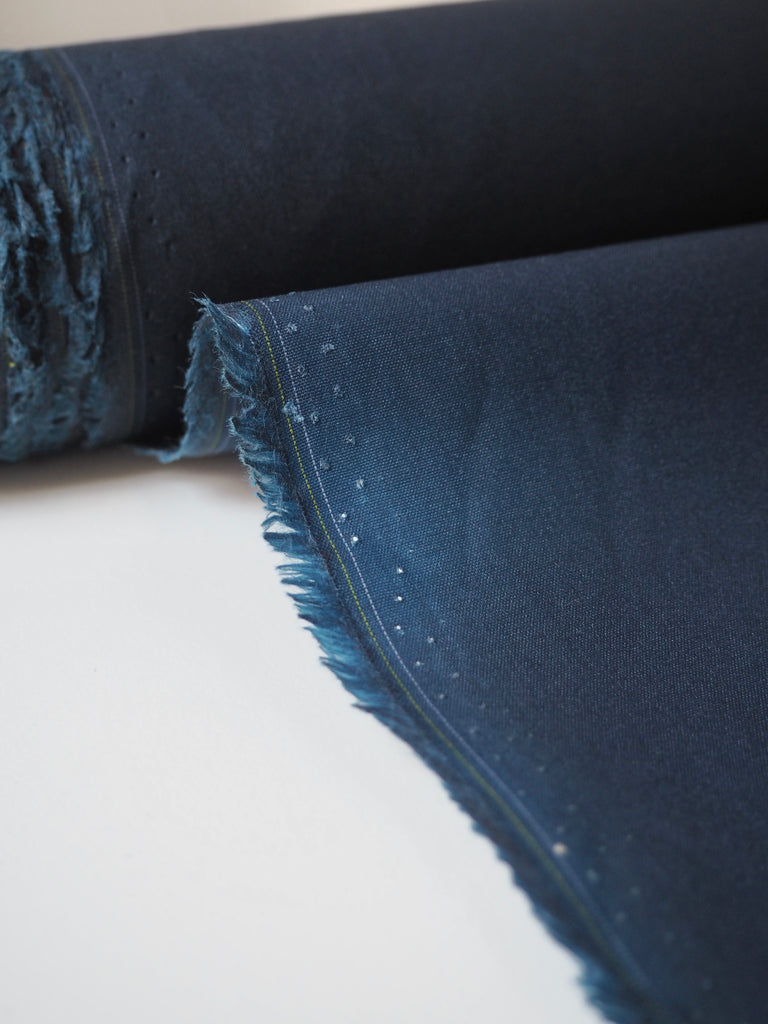 Blue Waxed Cotton
