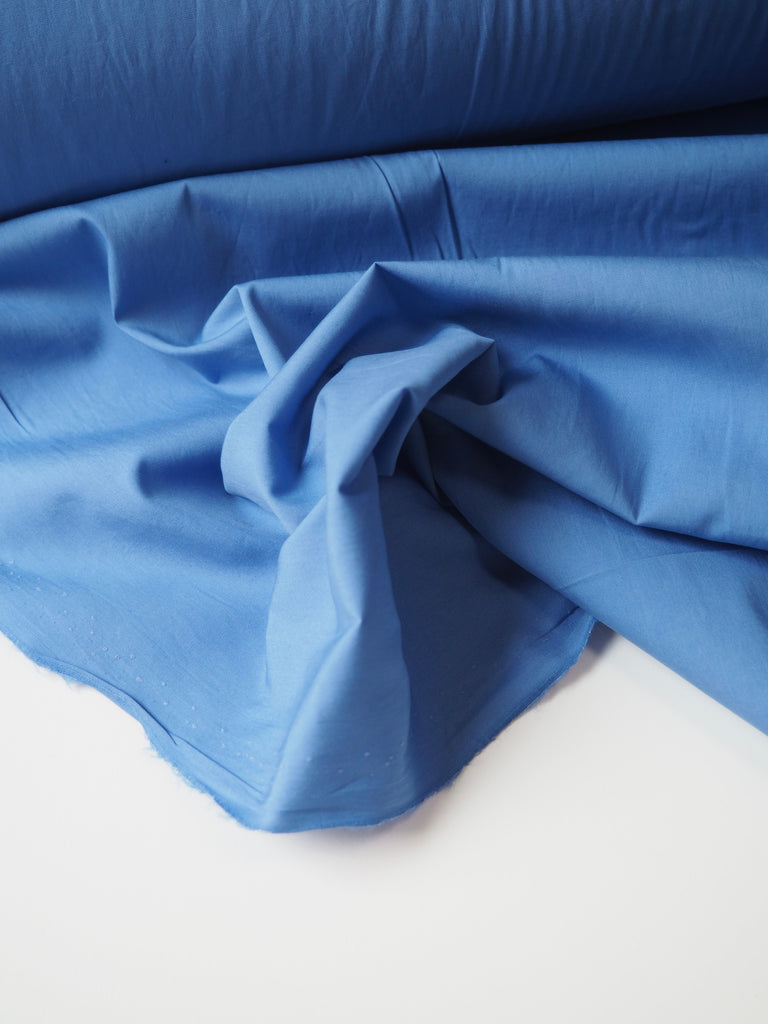 Blue Cotton Poplin