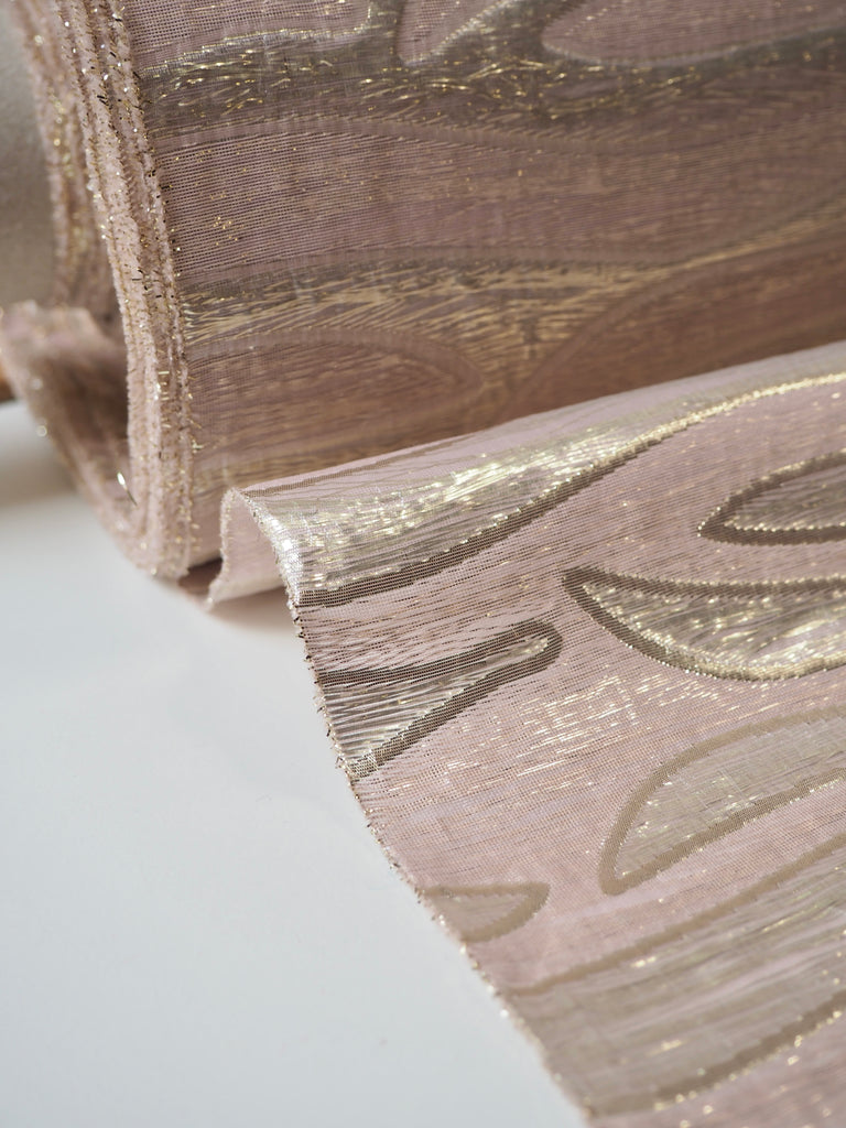 Blush + Gold Metallic Zebra Double Organza
