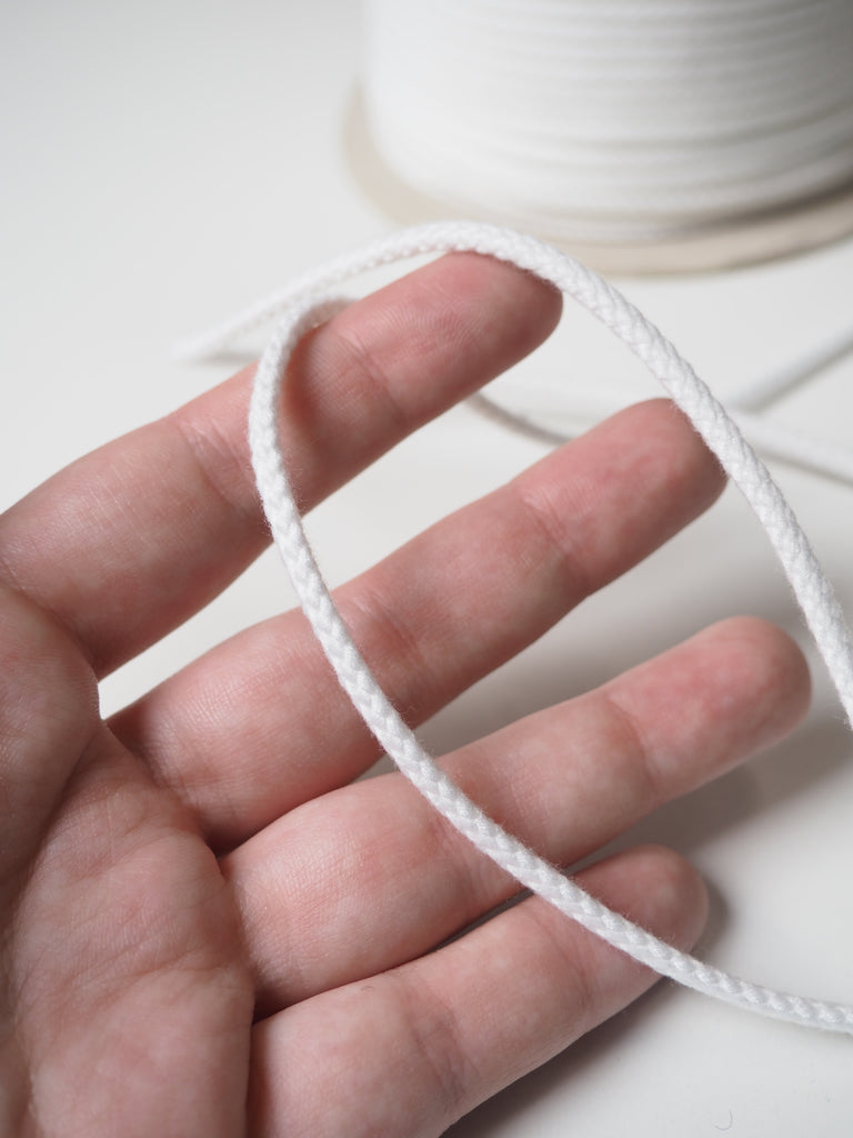 White Braided Cord 3mm