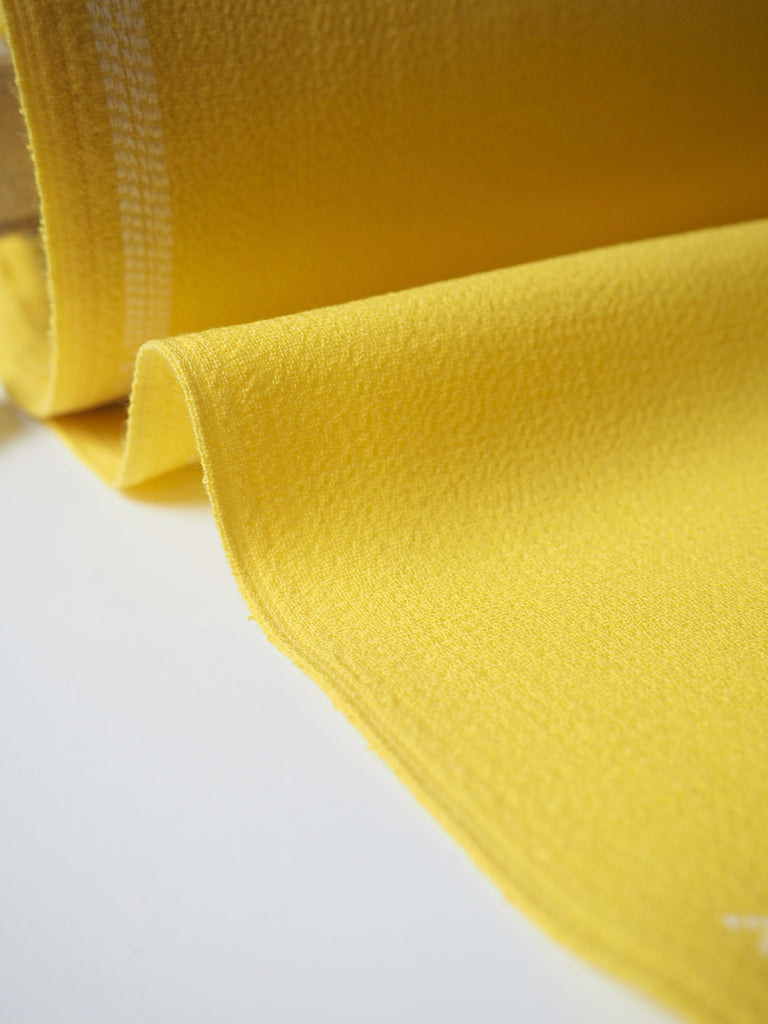 Lemon Double Wool Crepe