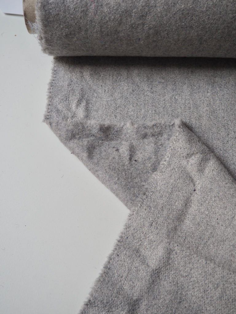 Light Grey Wool Blend Coating