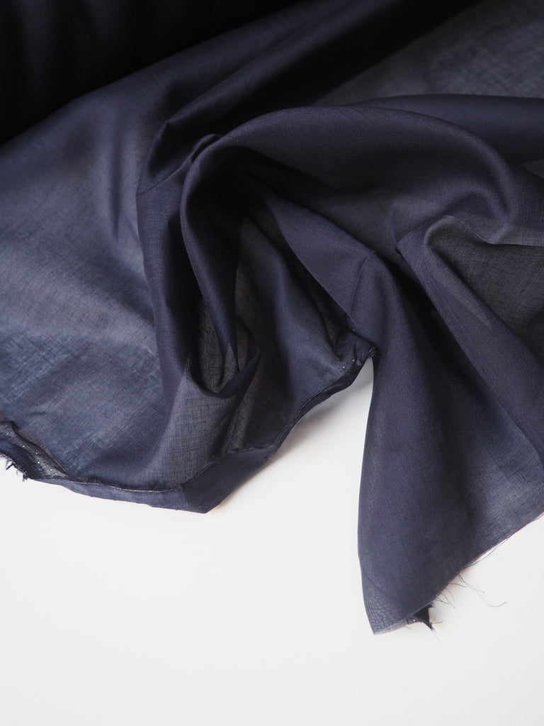 Navy Cotton Voile