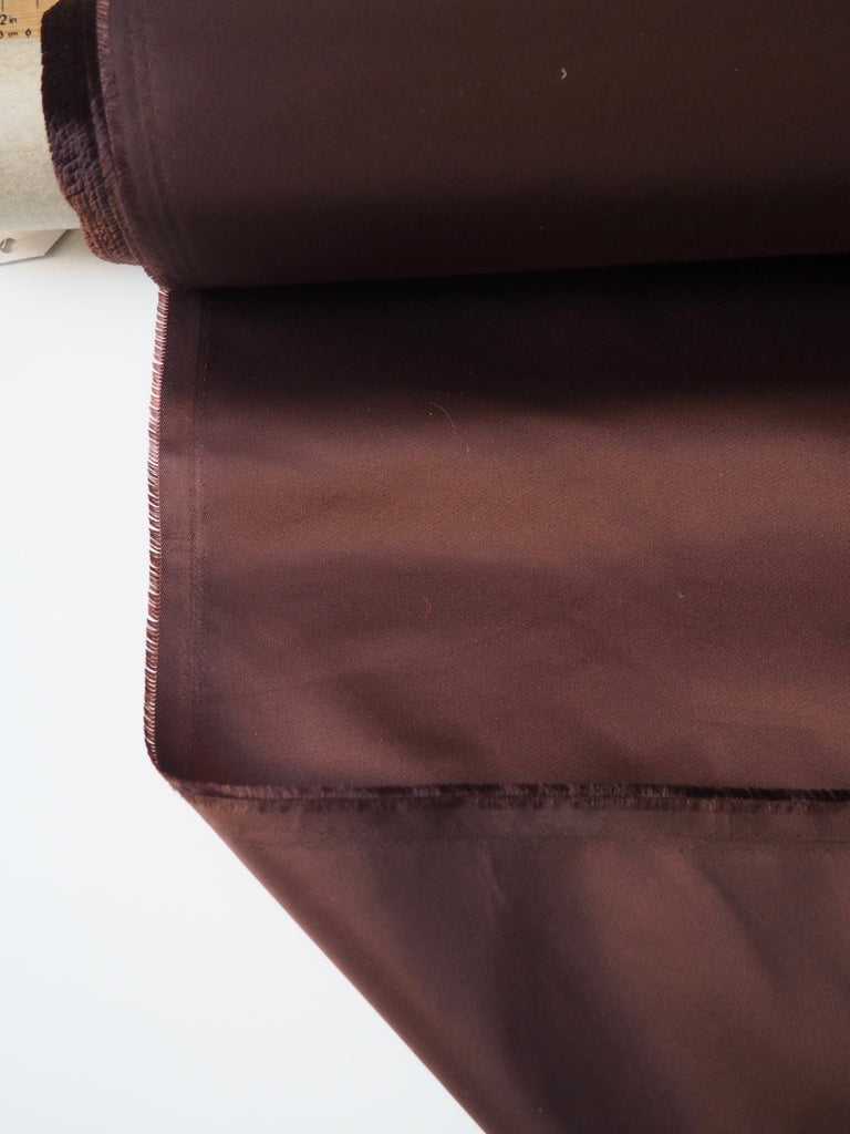 Brown Satin Twill