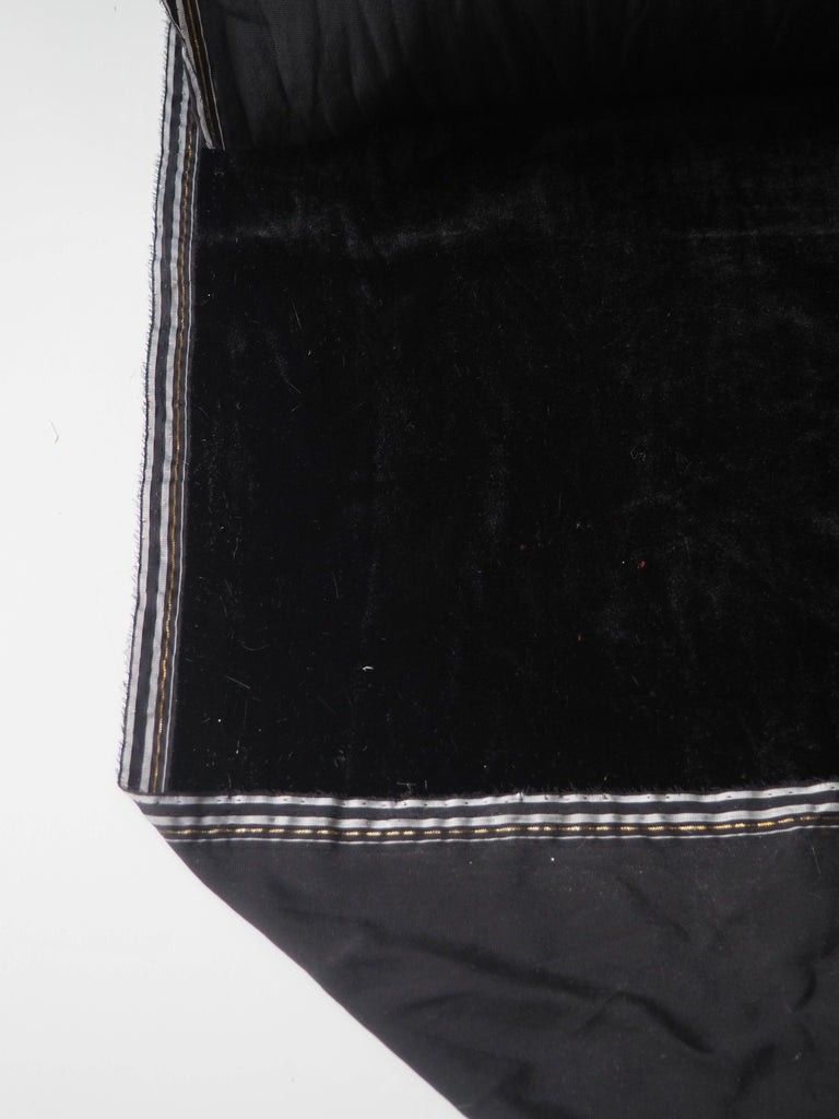 Black Viscose Micro Velvet