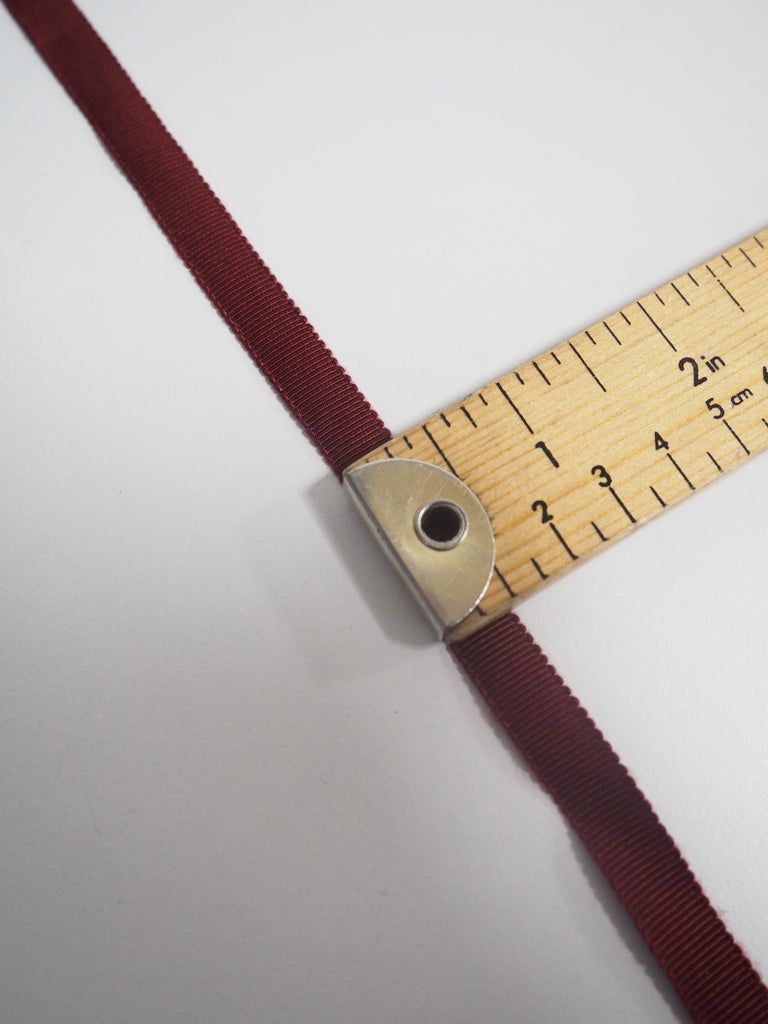 Shindo Bordeaux Grosgrain Ribbon 9mm