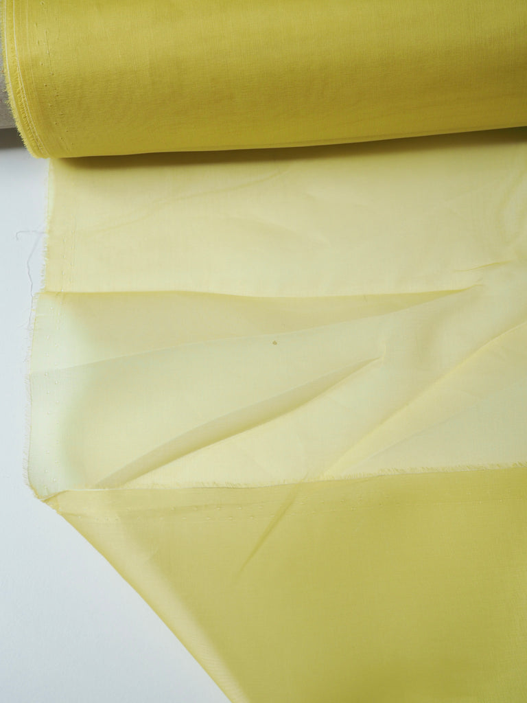 Lemon Silk Organza