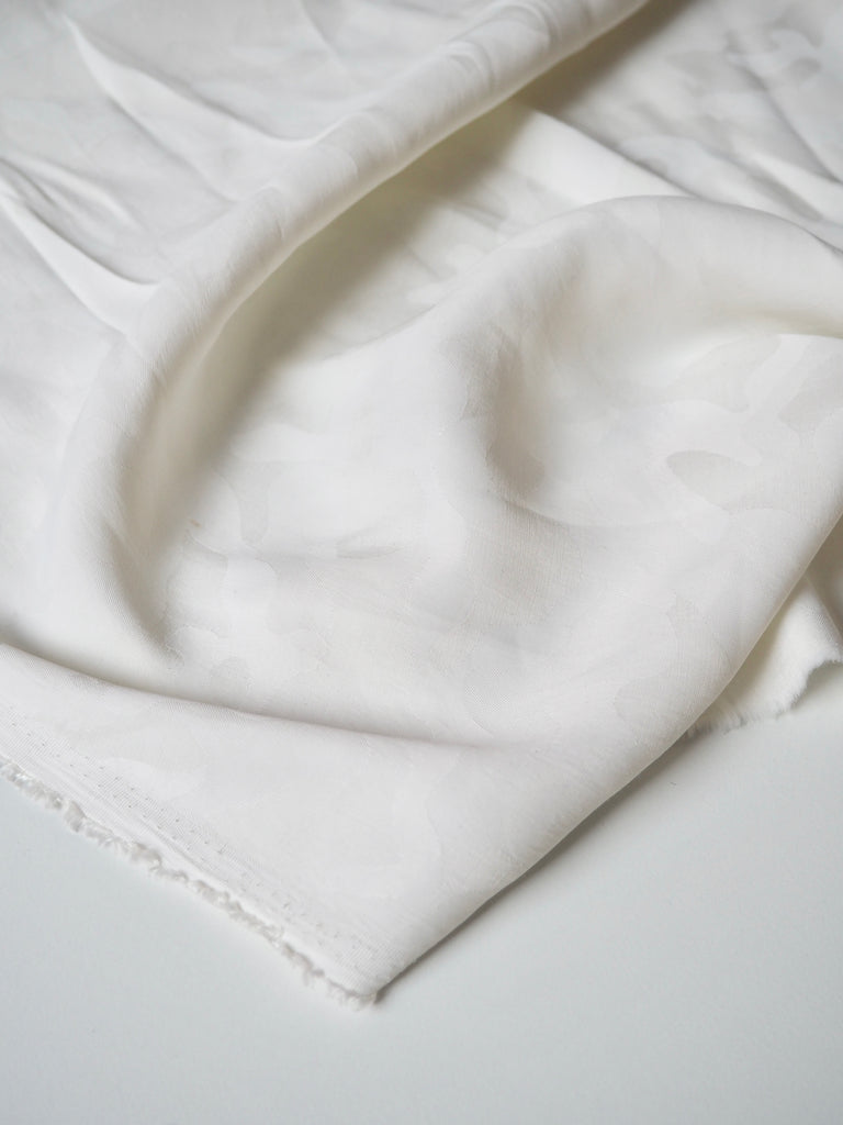 Ivory Camouflage Jacquard
