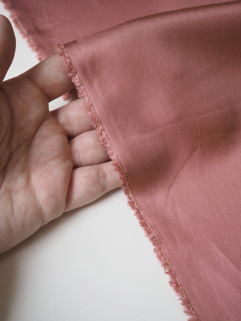 Dusty Pink Silk Twill