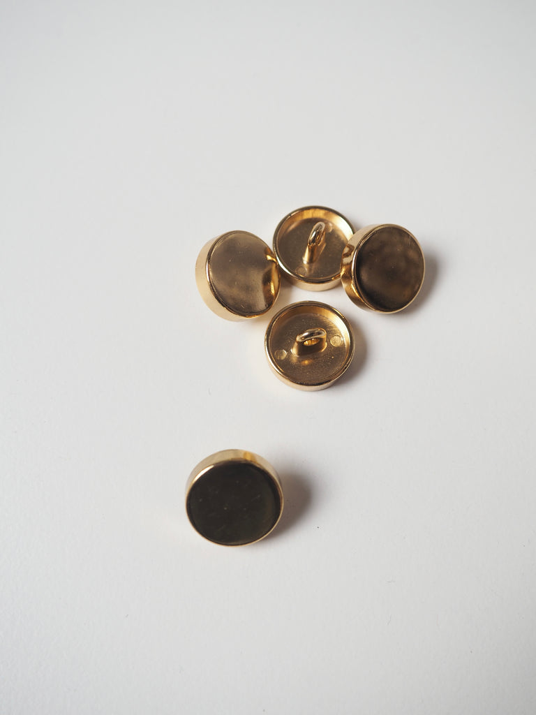 Gold Metal Shank Buttons 15mm