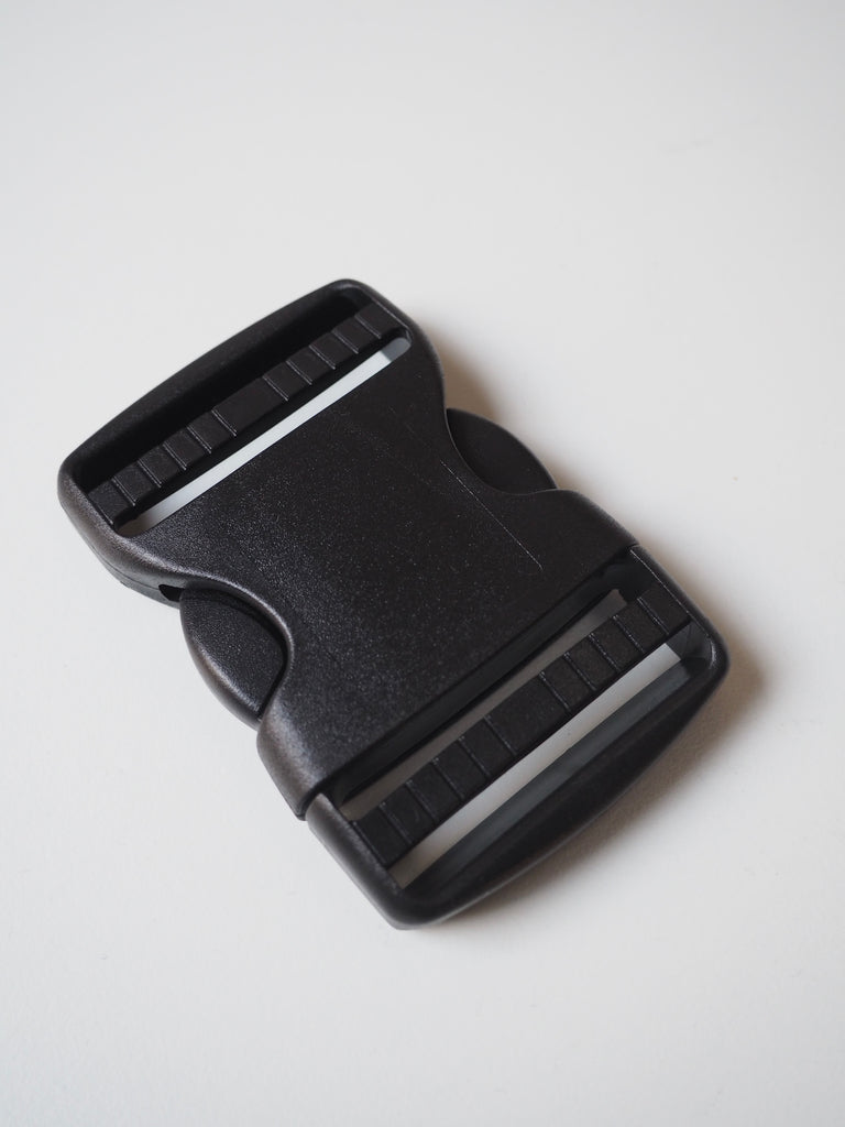 Black Dual Adjust Side Release Buckle 55mm