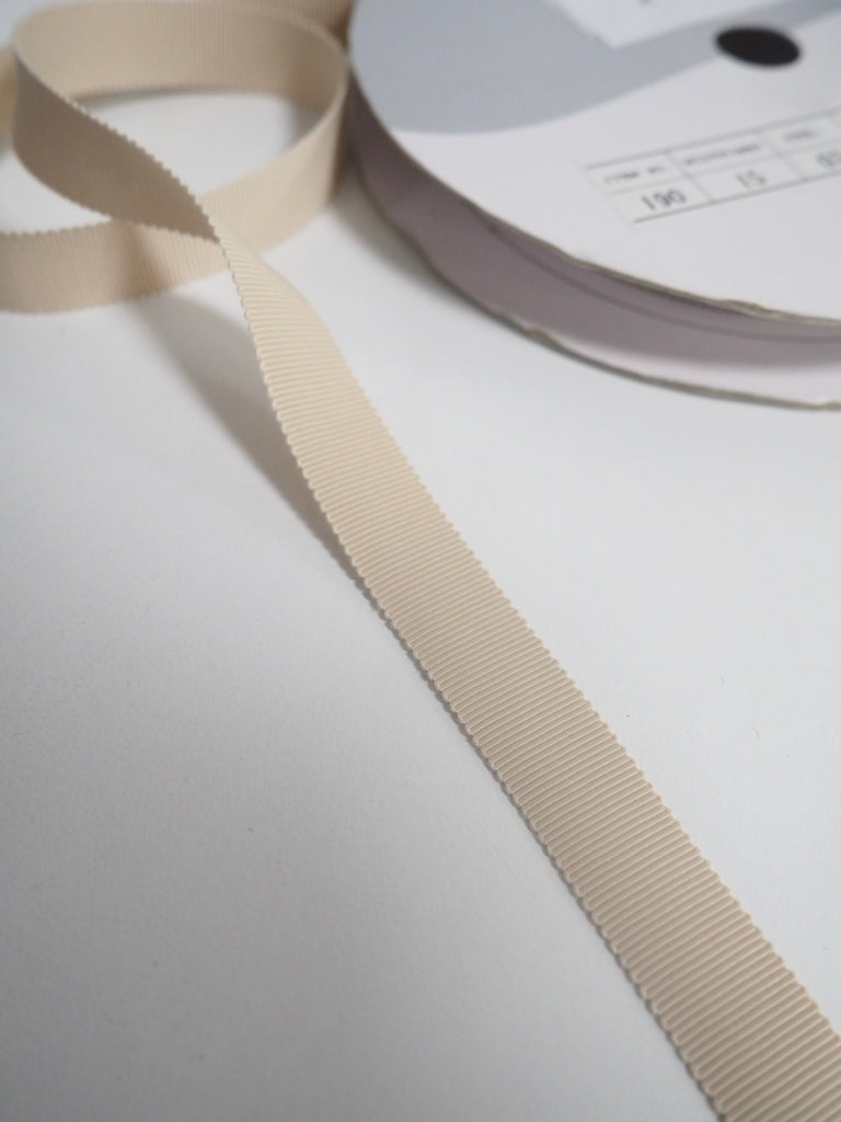 Shindo Champagne Grosgrain Ribbon 15mm