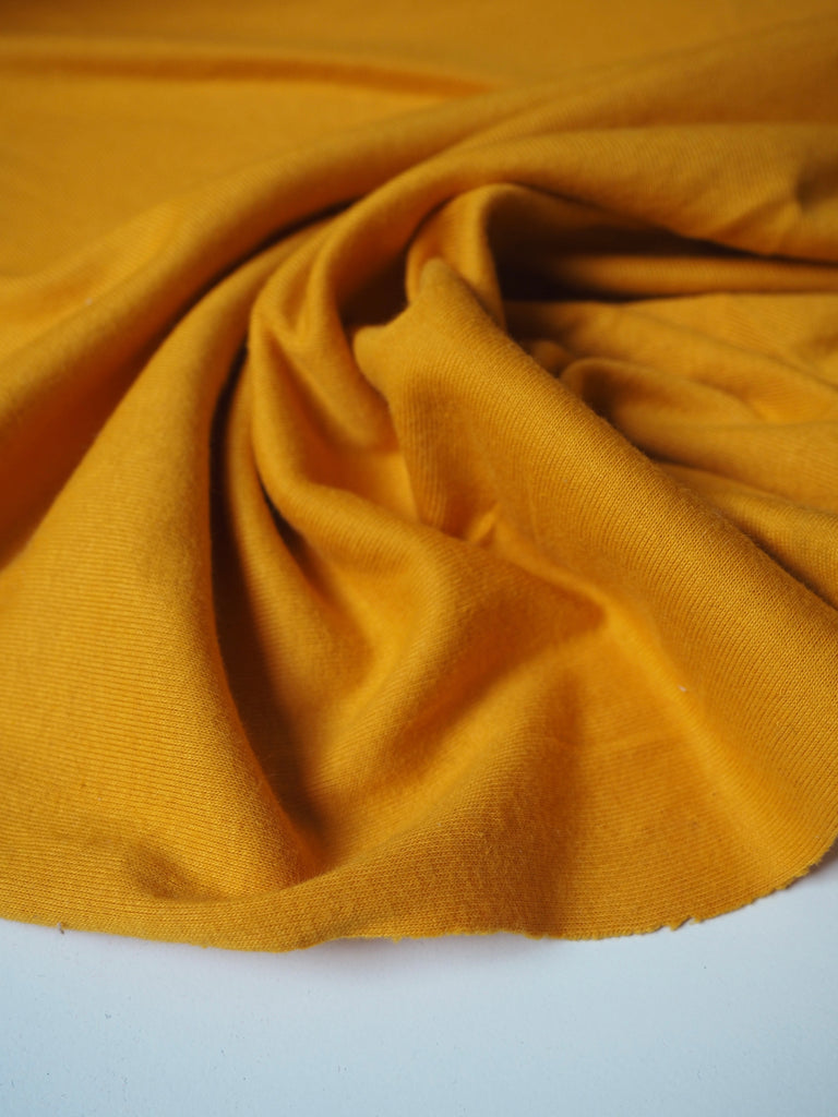 Marigold Cotton 1x1 Rib Jersey