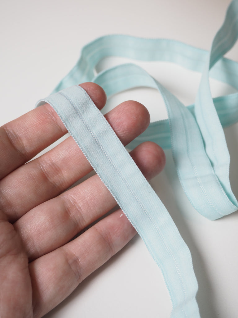 Aqua Fold Over Elastic 16mm