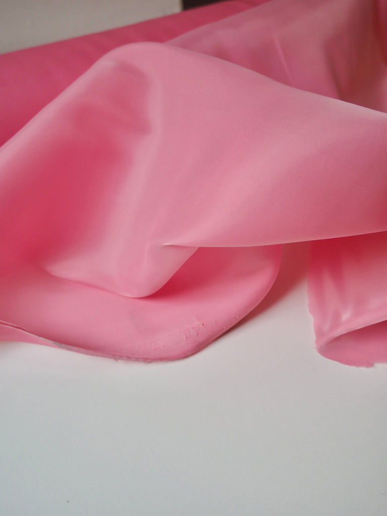 Bright Pink Sateen Organza