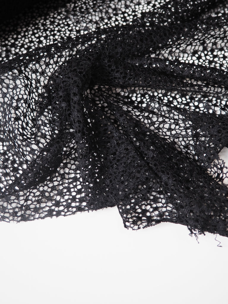 Black Web Stretch Lace