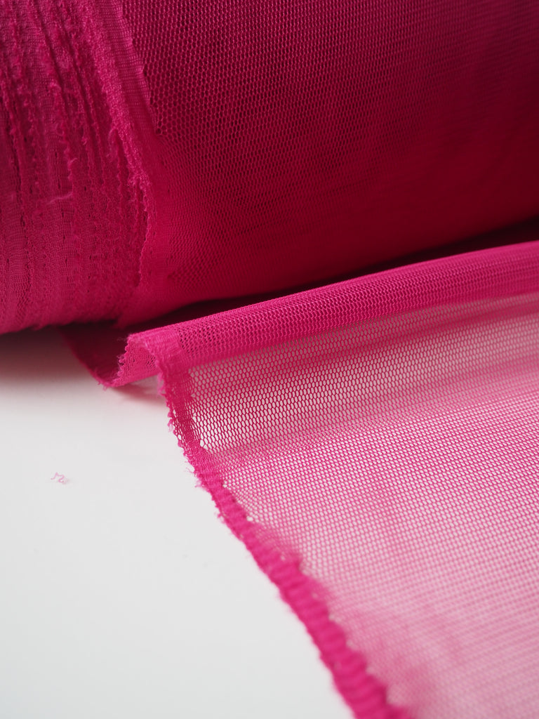 Hot Pink Stretch Mesh