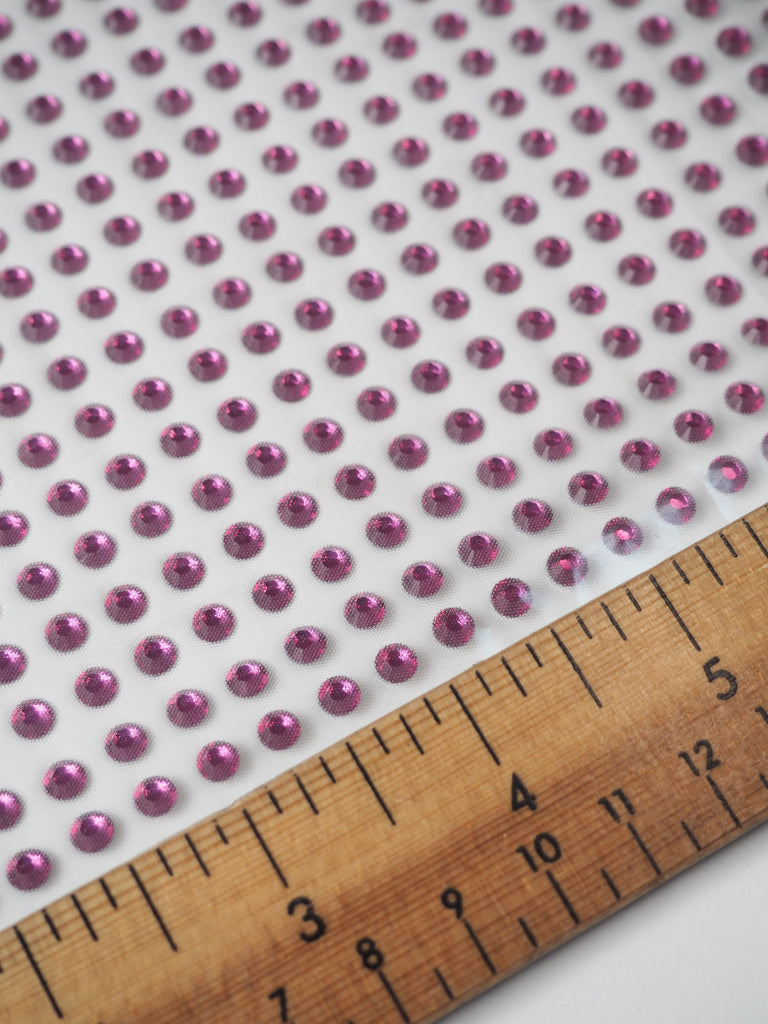 Swarovski Fuchsia Xilion Rose Crystal Hotfix Sheet 5mm