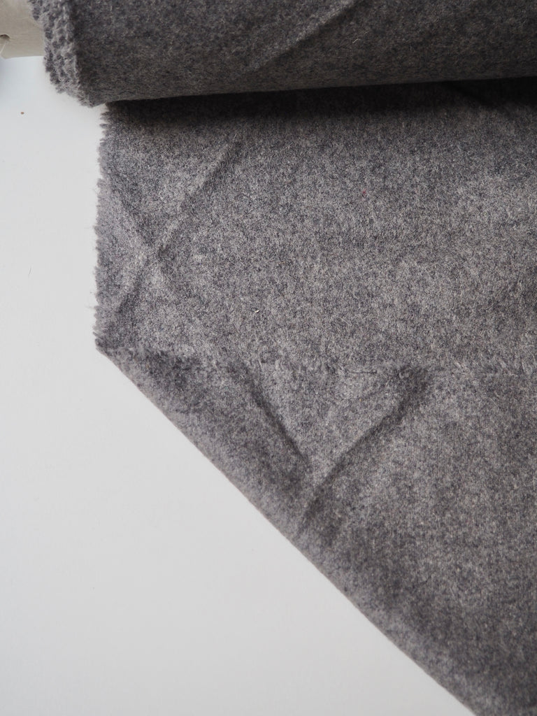 Grey Wool Blend Coating
